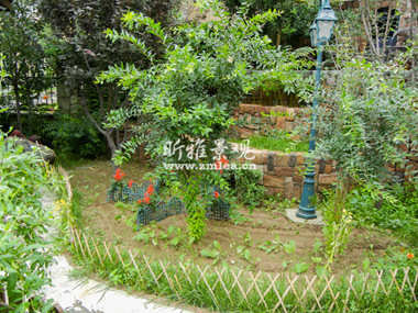 别墅庭院花池围栏